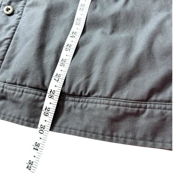 Woolrich Canvas Barn Coat Gray Sherpa Lined Men 2XL Corduroy Collar Chore Jacket - Picture 10 of 16